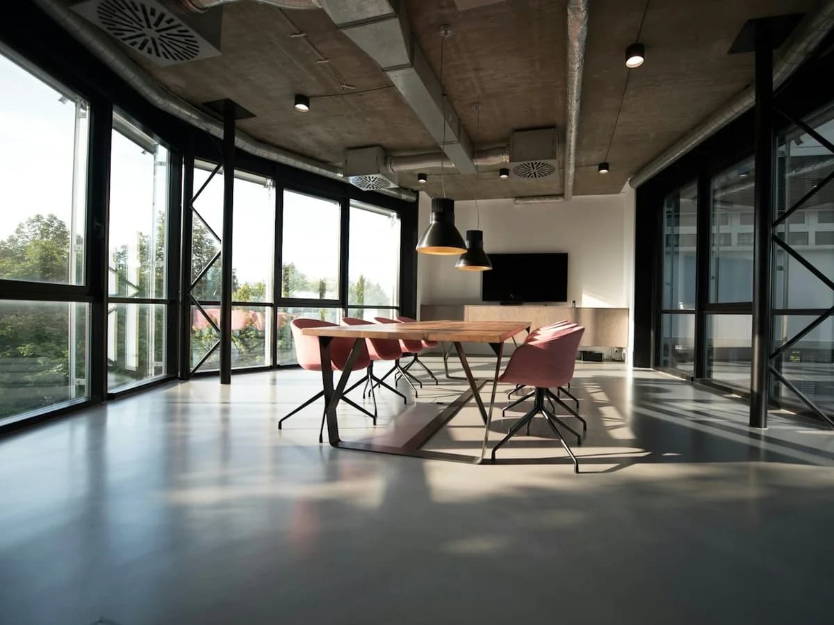 Executive corporate boardroom and hospitality zone