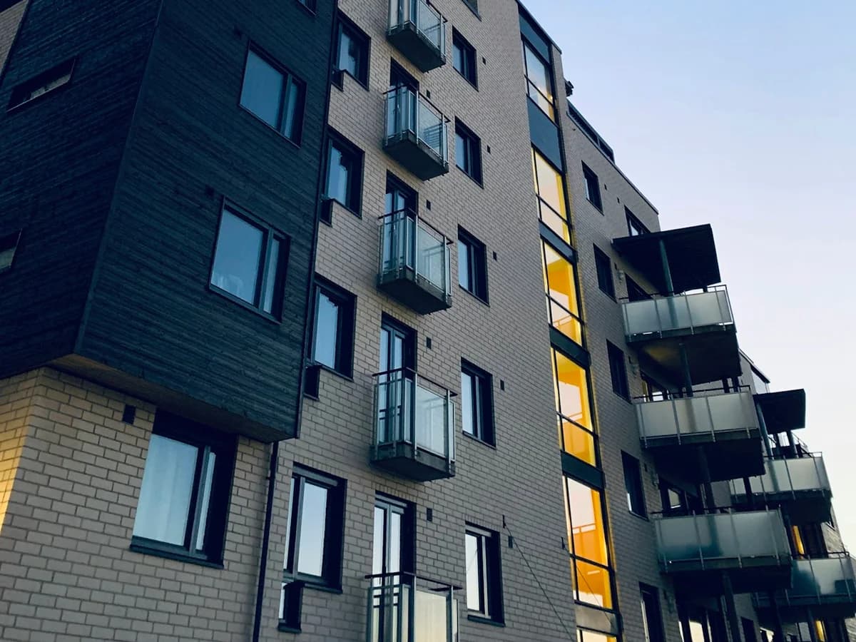 Modern multi-tower residential community architecture